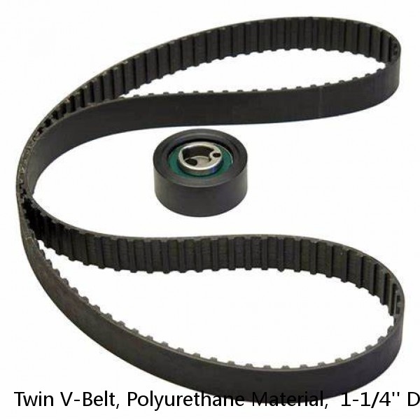 Twin V-Belt, Polyurethane Material,  1-1/4'' D 