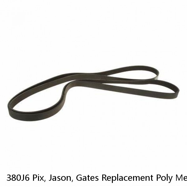 380J6 Pix, Jason, Gates Replacement Poly Metric Micro V Belt 380-J-6 380 J6