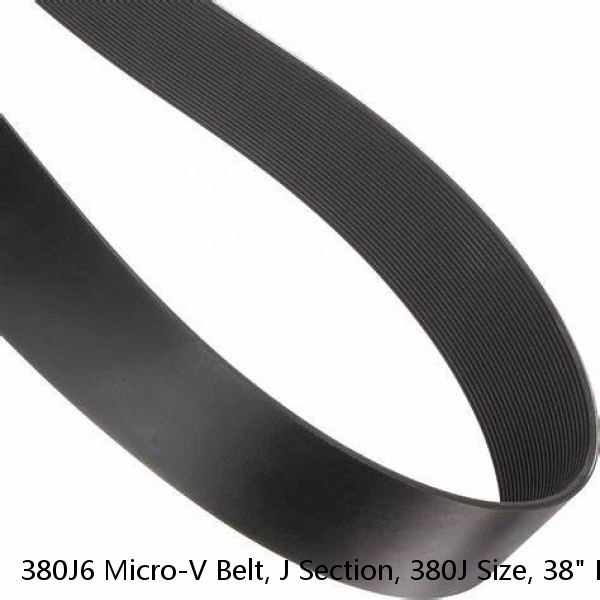 380J6 Micro-V Belt, J Section, 380J Size, 38" Length 6 Rib 5 Groove #1 small image