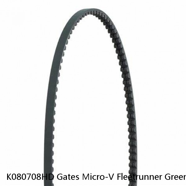 K080708HD Gates Micro-V Fleetrunner Green Stripe Serpentine Belt Made In Mexico #1 image