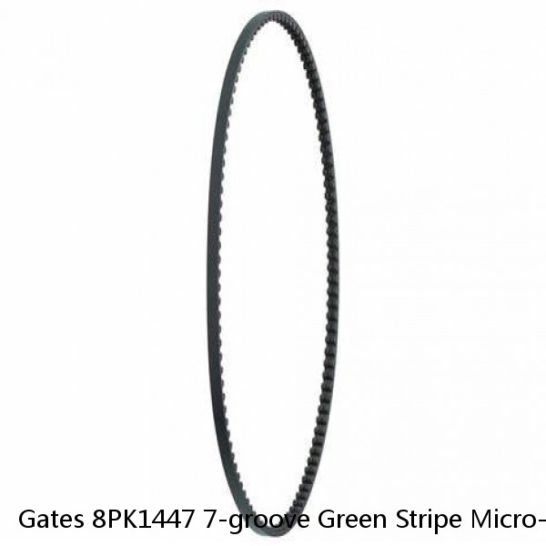 Gates 8PK1447 7-groove Green Stripe Micro-V AT V-Belt, p/n K080570 - NOS #1 image