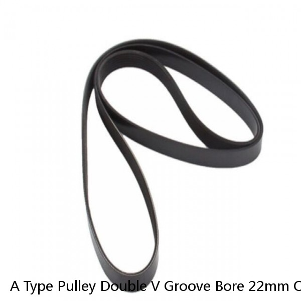 A Type Pulley Double V Groove Bore 22mm OD 60mm for A Belt Motor #1 image